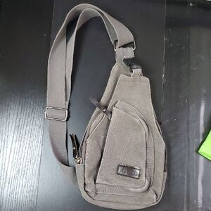 Gray Sling Bag